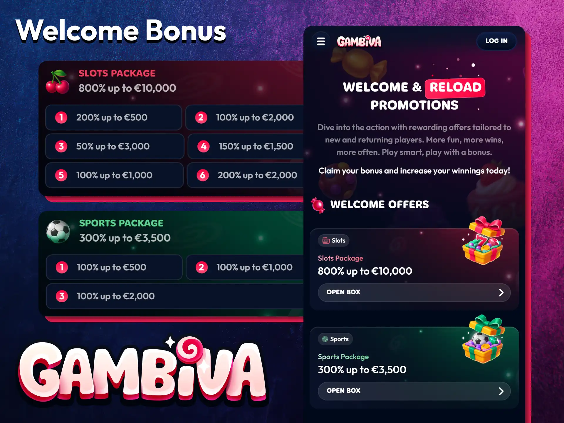 Claim a newcomer reward through the Gambiva mobile app after registration.