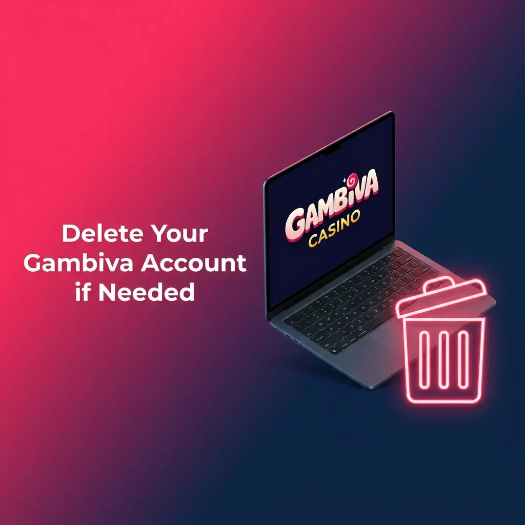 Steps to delete your Gambiva account including login, locating closure option, submitting request, and confirming deletion