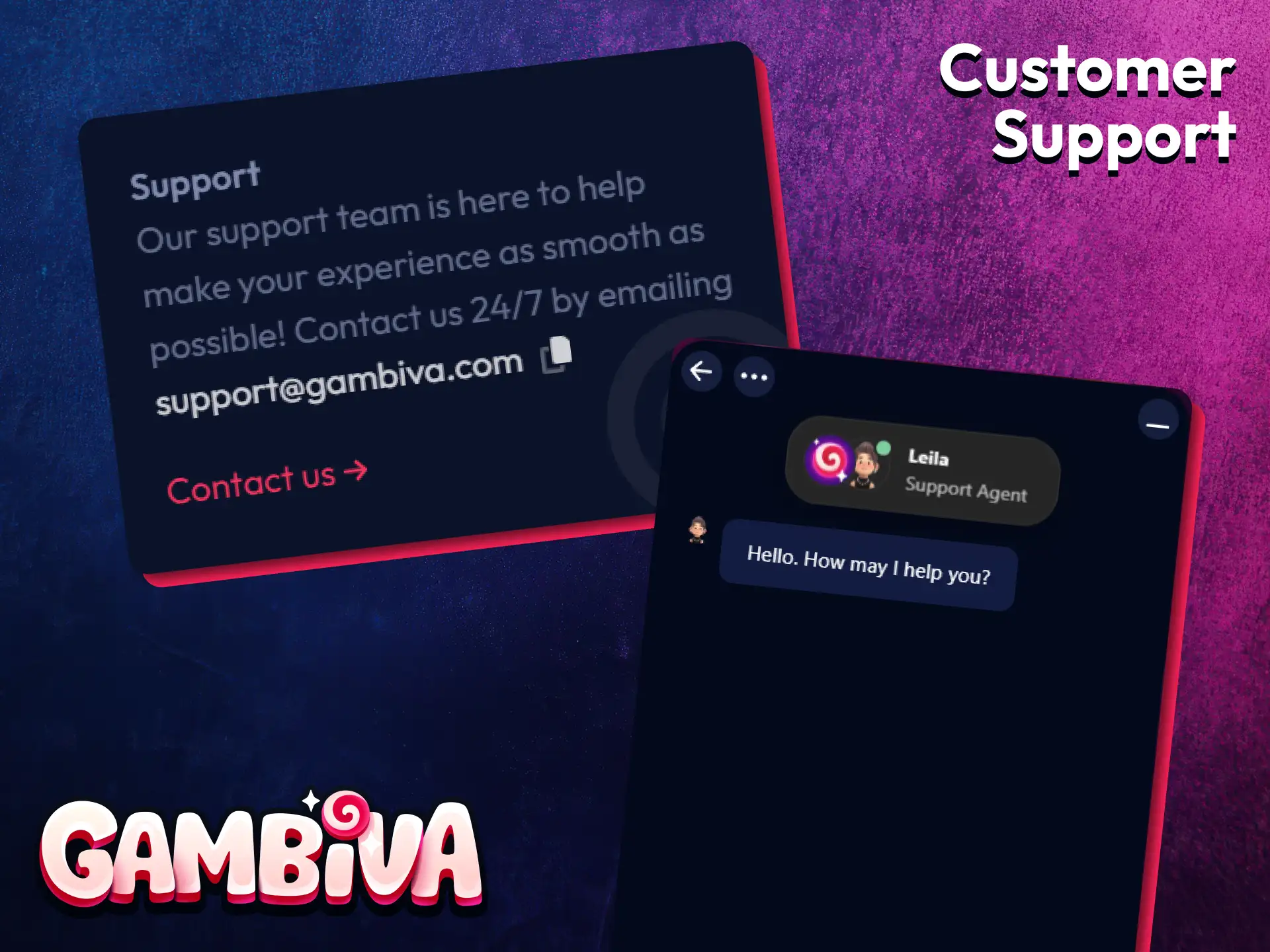 Contact the Gambiva customer support team for assistance with deposit-related questions.