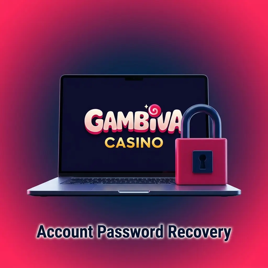 Gambiva account password recovery steps showing forgot password link, email reset process and login instructions