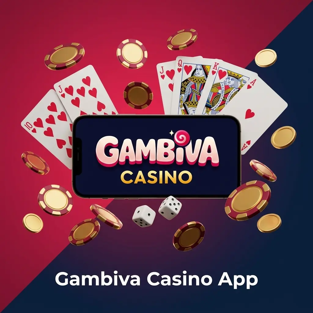 Gambiva casino app interface showing slots, live dealer games, and table games from top providers like Pragmatic Play