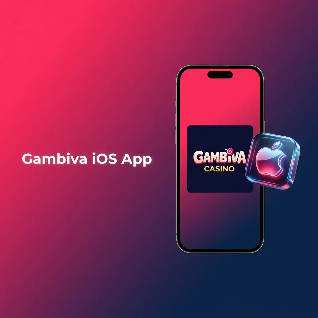 Gambiva iOS app interface displayed on iPhone and iPad showing sports betting and live casino features
