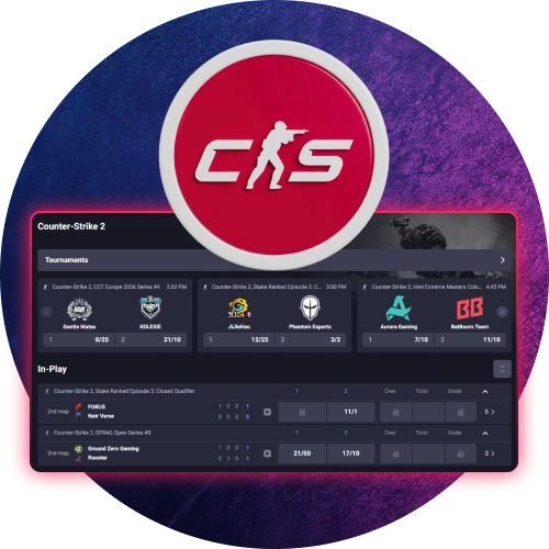 Follow CS2 events and wager on matches with Gambiva.