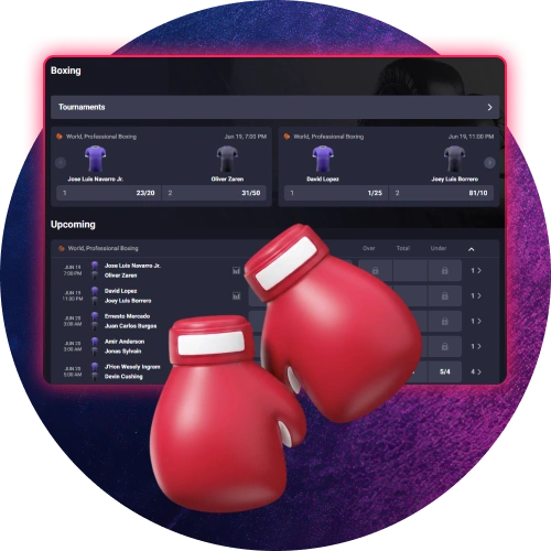 Bet on major boxing events through the Gambiva sportsbook.