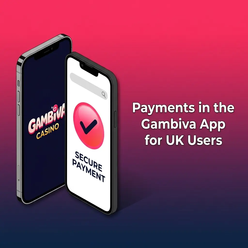 Gambiva app payment methods for UK users including Visa, Mastercard, Amex, and crypto options